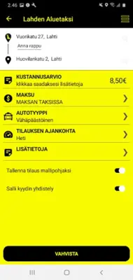 Lahden Aluetaksi android App screenshot 5